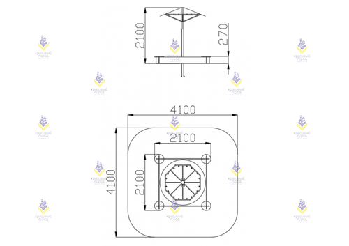 Песочница «Грибок»