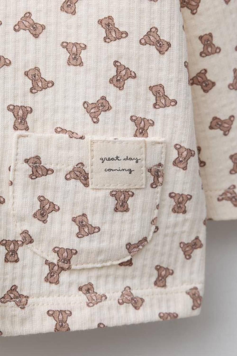 ZARA ФУТБОЛКА С МЕДВЕЖАТАМИ, ЭКРЮ