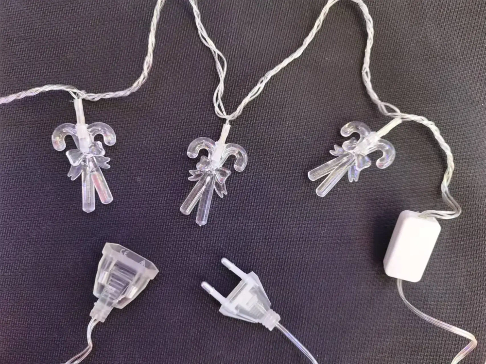 Гирлянда для дома 4,0 м 20 ламп LED с насадками КОНФЕТКИ, прозрач.пров., авторежим.,IP-20 RG/RB (возможность соединения)