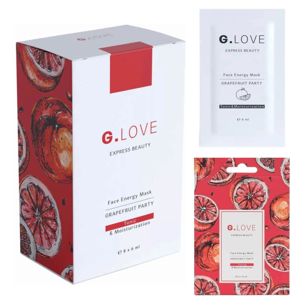Маска для лица G.Love Face Energy Mask Grapefruit Party 8x6 мл