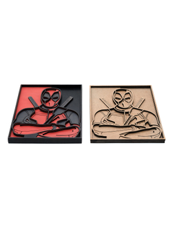 3D картина по номерам Дэдпул Marvel (Марвел) SamCraft, подарочный набор для творчества, многослойное панно из дерева для раскрашивания и сборки, супергерой комиксов
