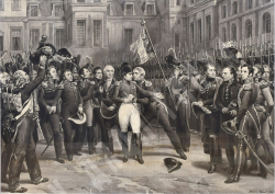 Орас Верне (1789-1863) «Прощание Наполеона с императорской гвардией в Фонтенбло 8(20) апреля 1814 г.