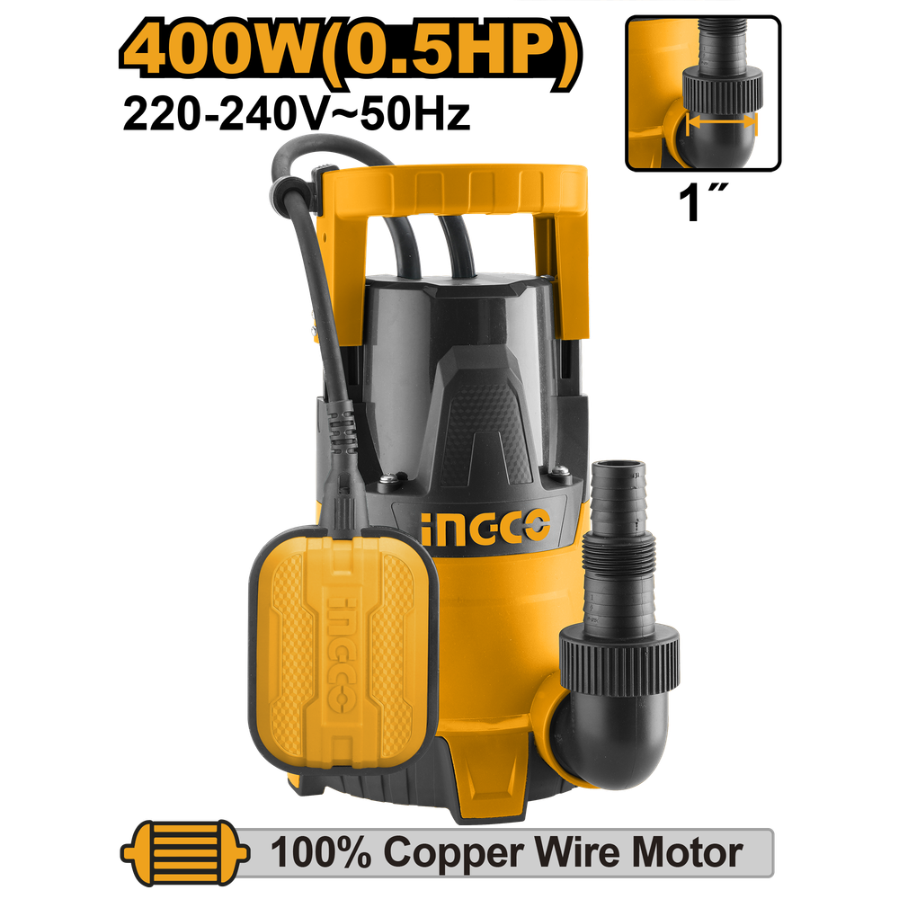 Насос дренажный INGCO SPC4008 400 Вт 117 л/мин