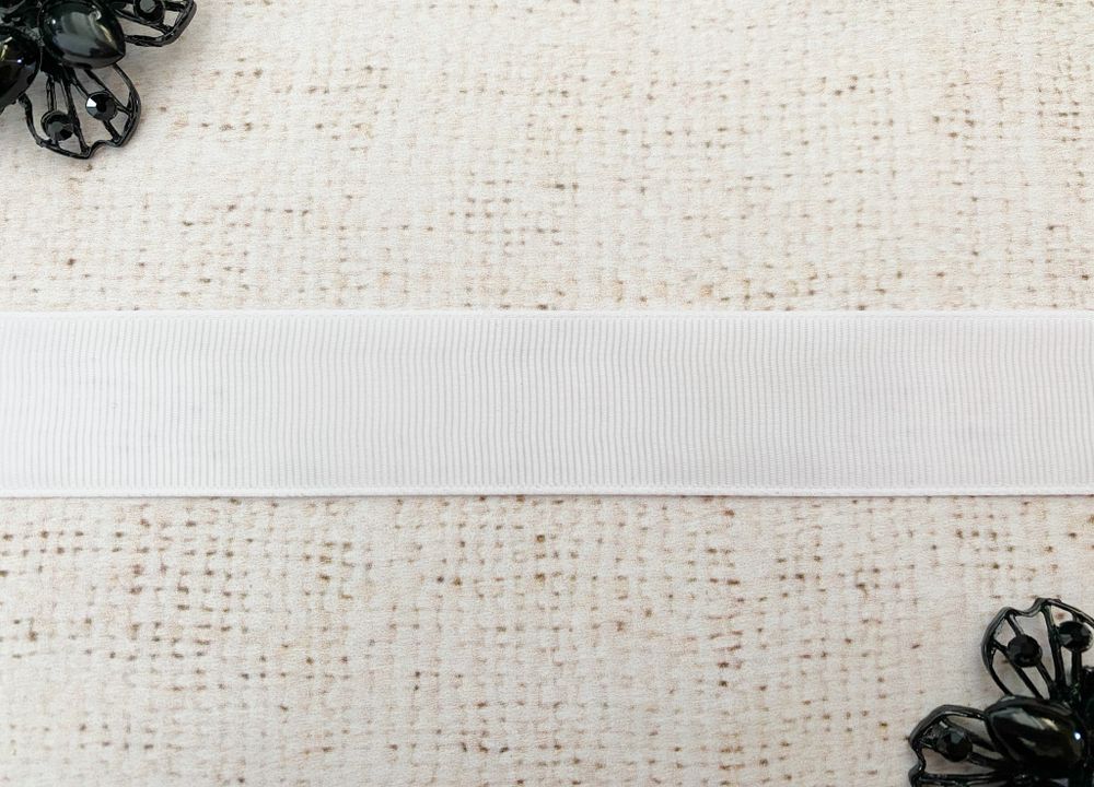 Лента репсовая, ш. 2 см, белый