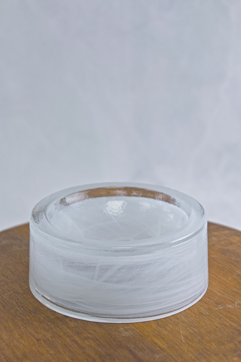 Соусник d 10 см h 4 см, стекло, цвет / декор белый, Hollow