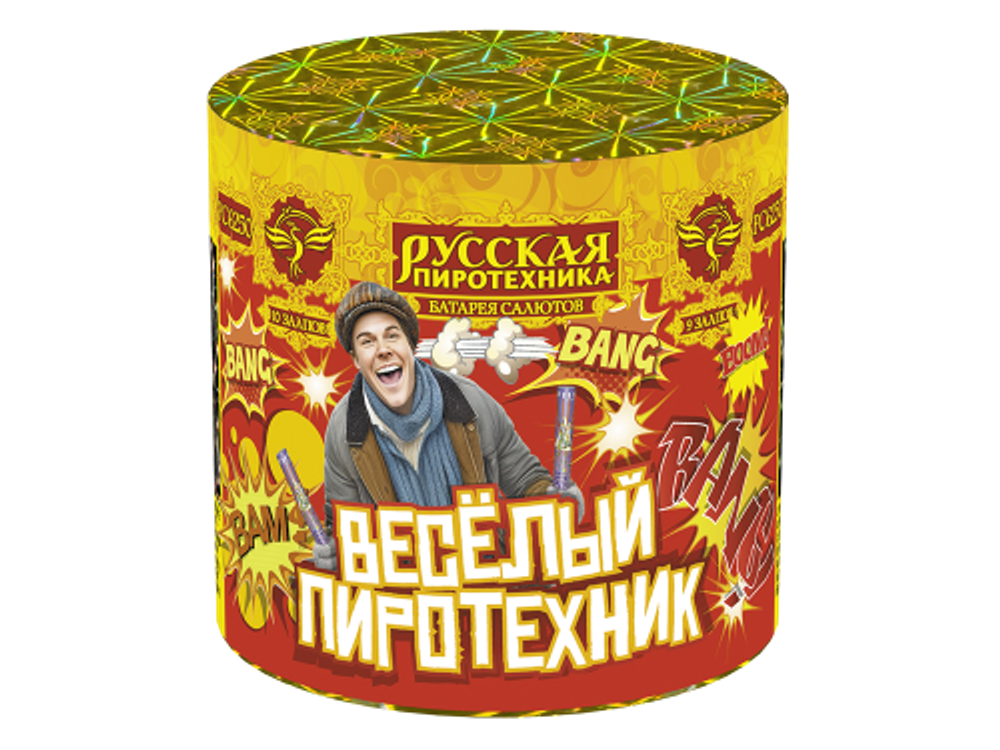 Батарея салютов 0,8"х 9 залпов h-120мм.