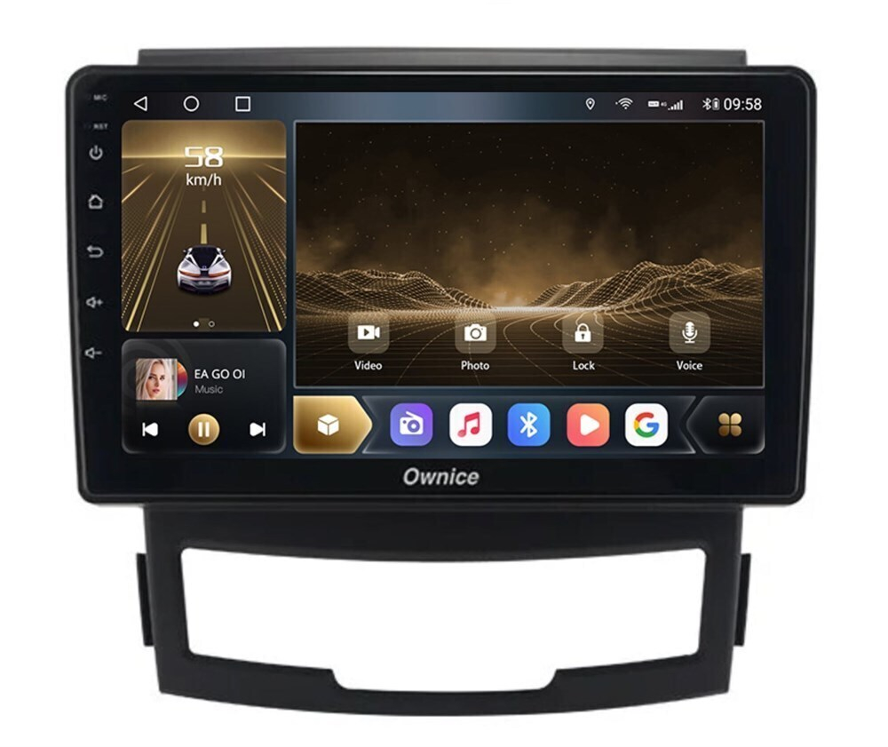 Штатная магнитола OWNICE OL-9762-U для SsangYong Actyon, Korando 2010-2013 на Android 12.0