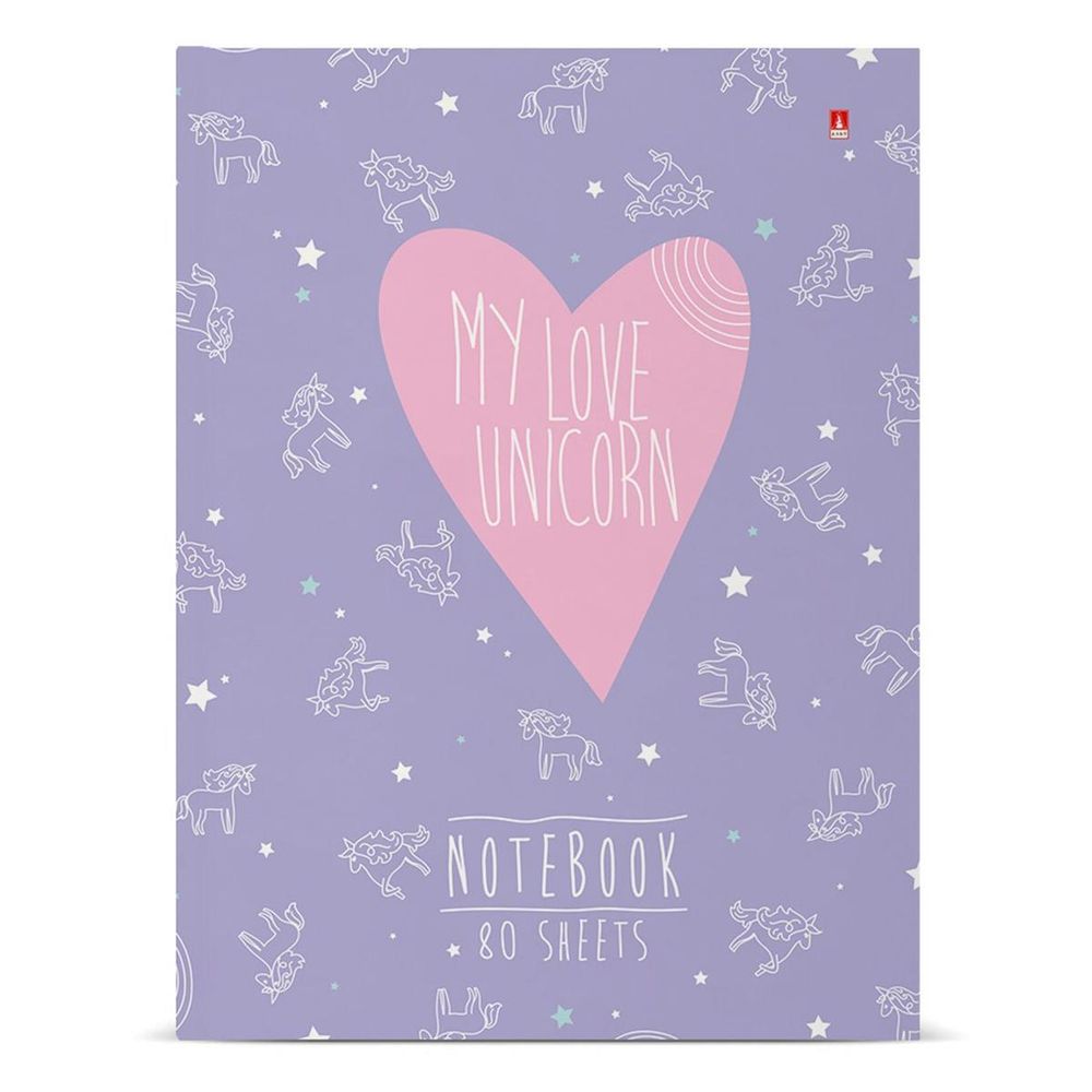 Блокнот-престиж А6 80л. &quot;My love.Unicorn&quot; (Альт)