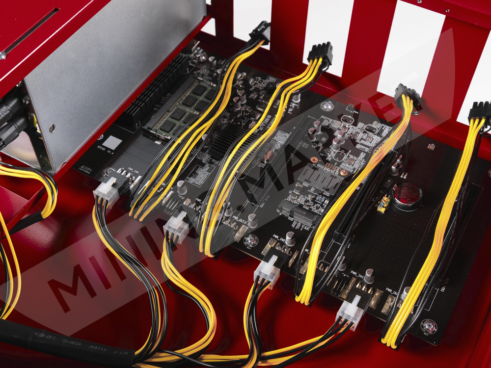 Тушка для майнинга на 8 видеокарт "MAX", Шумная