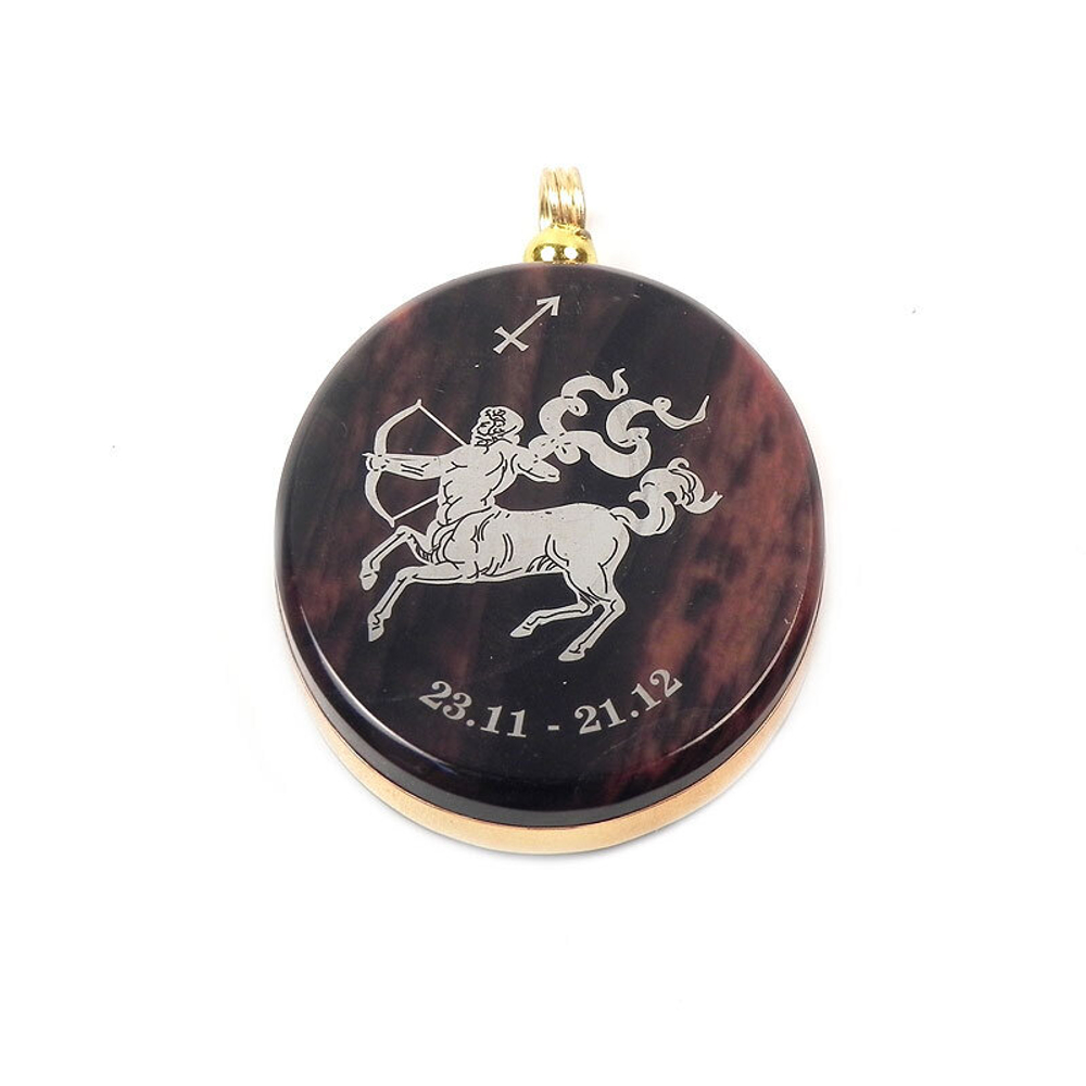 Кулон "Знак Зодиака" обсидиан