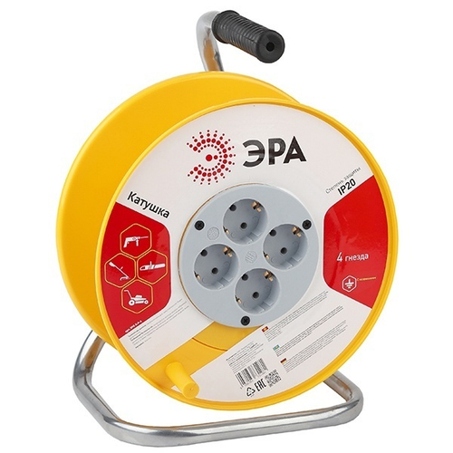 Катушка 4-м без заземл. IP20 K-P-4 пластик.