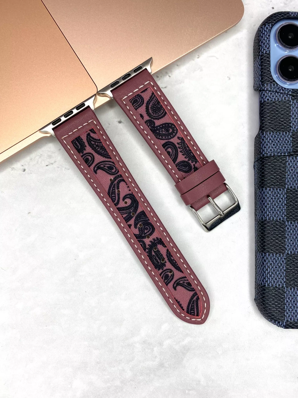 Ремешок для Apple Watch (watch buckle). Кожа. Pattern 42/44/45mm