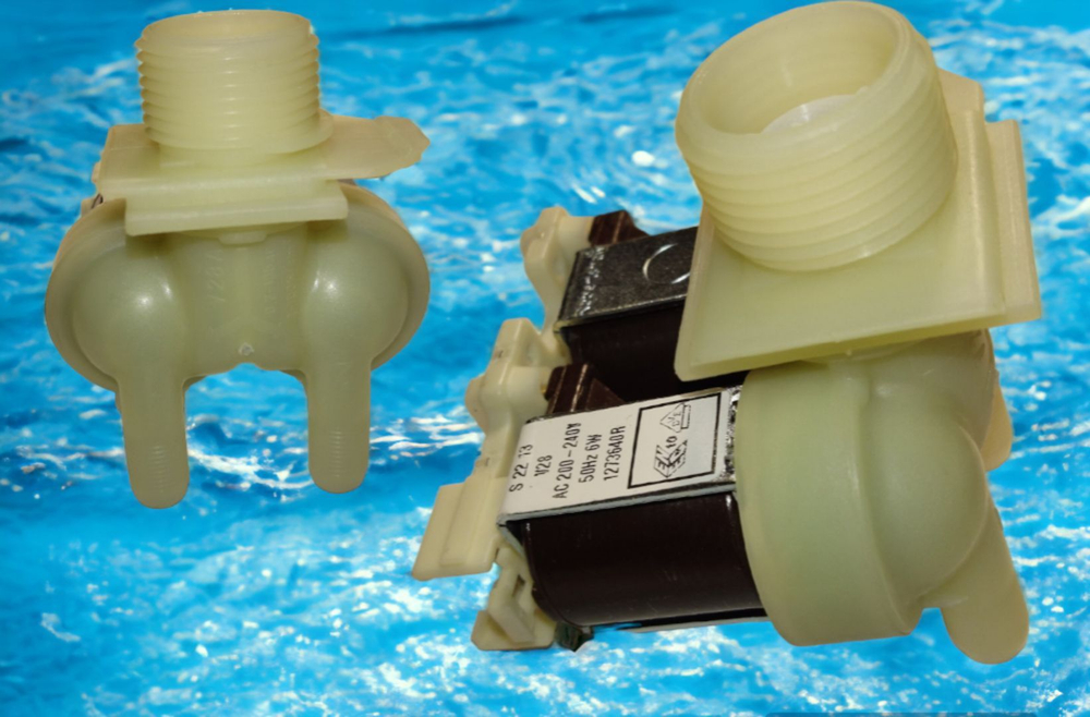 Клапан наливной Bosch Siemens 2x180 1273640R КЕН КЭН ПРАВОЕ подключение фишки