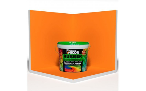 Краска резиновая 1 кг ОРАНЖЕВОЕ ЛЕТО №11