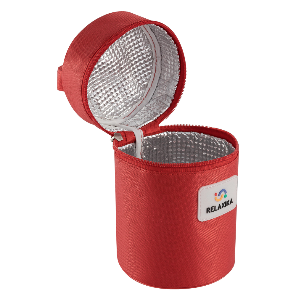 Термос для еды Relaxika 301 (0,7 литра) в термочехле, стальной