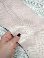 Rose Powder (0,6-0,8 мм) цв. Розовый, натуральная кожа питона