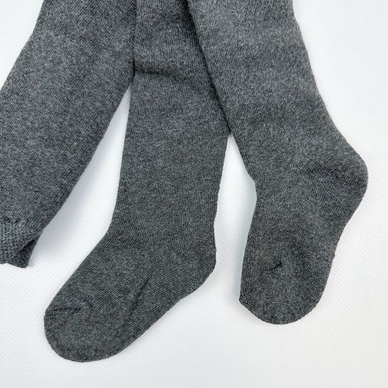 Колготки махровые, Темно-серый меланж