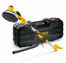 STEHER d225 мм, 500 Вт, подсветка, бесщеточная шлифовальная машина для стен (жираф), кейс (DWB-500)