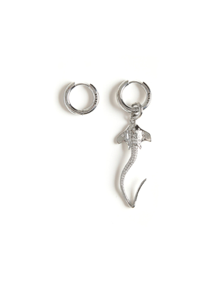 Серьги "Cramp Fish" Silver