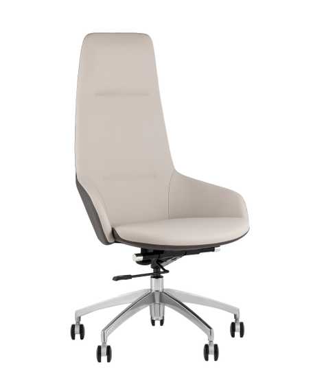 Кресло руководителя TopChairs Soulo светло-серый, серый