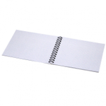 Блокнот А6+, гребень, Alingar, мелованный картон, 48 л., клетка, "Париж"