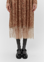 Платье «Зебра», коричневый