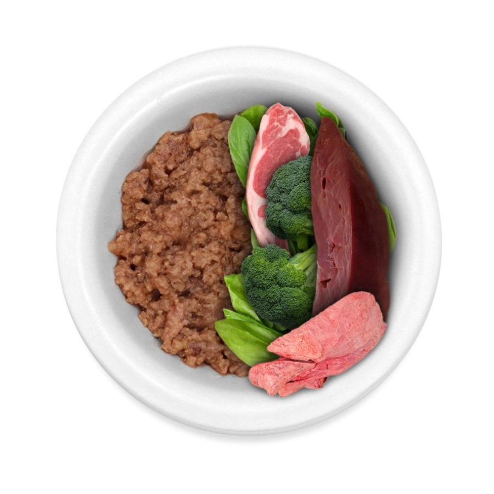 Lucky bits для собак ягненок с брокколи и шпинатом, 400 г