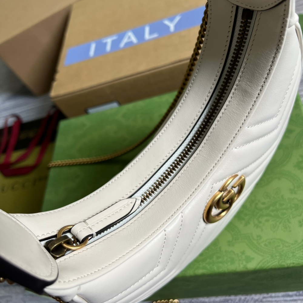 Gucci GG Marmont Half-Moon-Shaped Bag