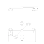 Потолочная люстра Eurosvet OPALINE 4690389203022