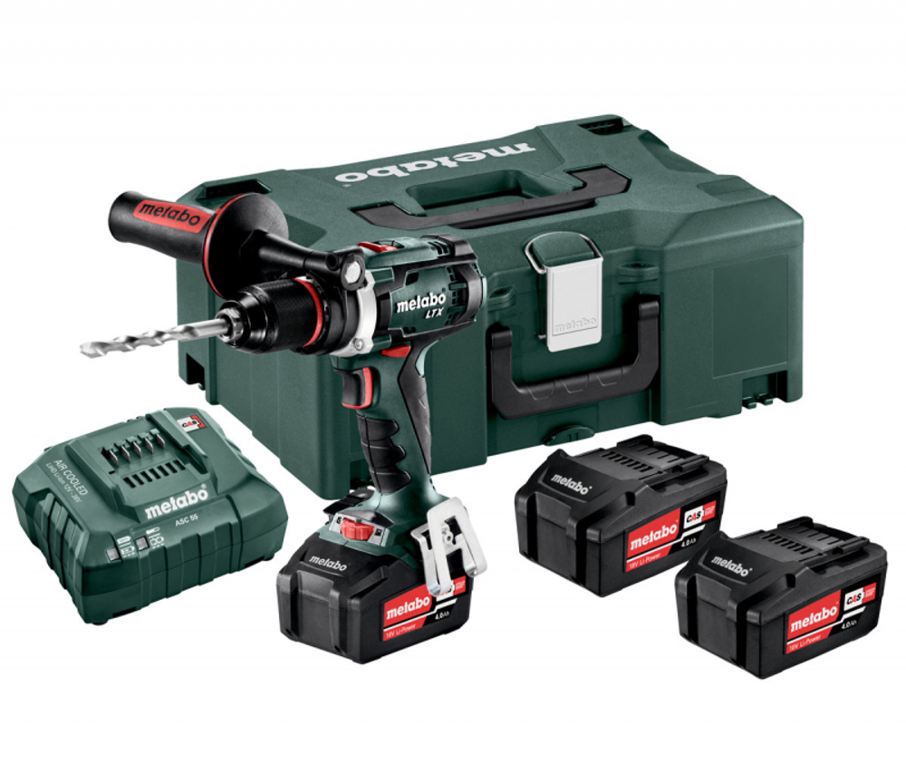 Аккумуляторная ударная дрель-шуруповерт Metabo BS 18 LTX Impuls 4.0Ah x3 Metaloc 602191960