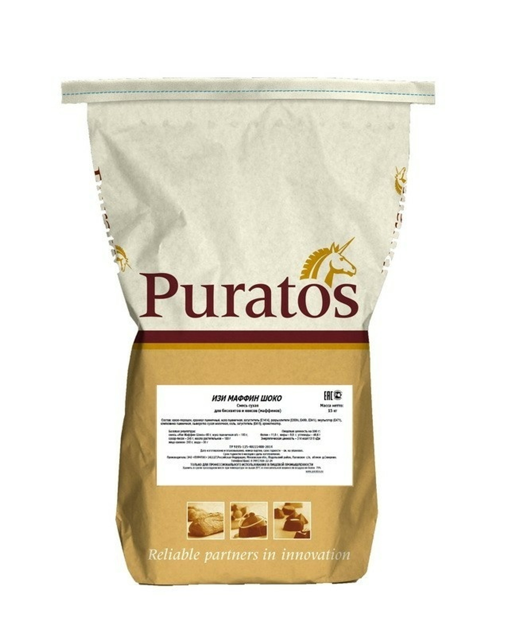 Смесь для шоколадных маффинов Изи Маффин Шоко «Puratos» ~ 15 кг