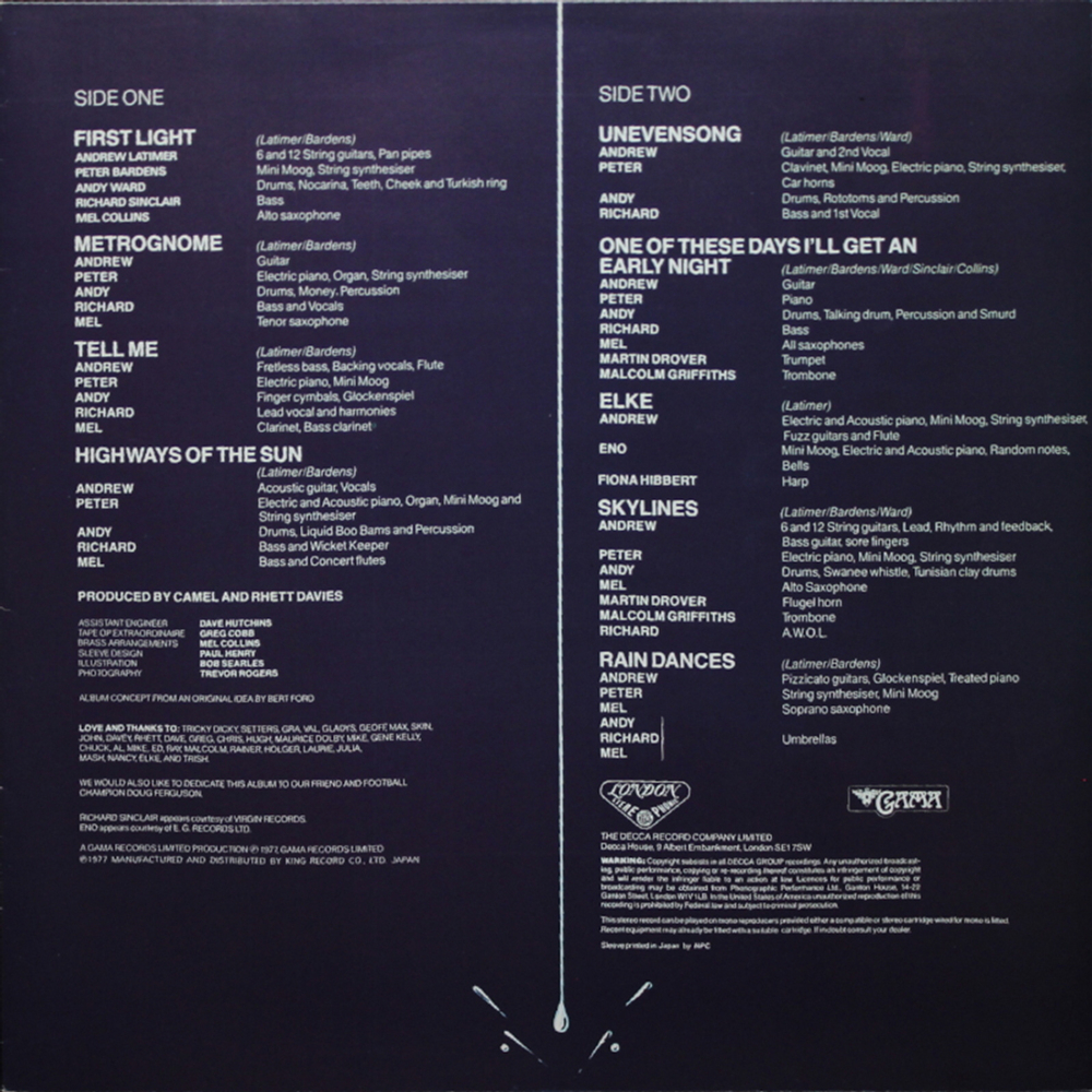 Camel / Rain Dances (LP)