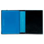 Чехол для кредитных/визитных карт Piquadro Blue Square, черный, 8,8x10,5x1,2 см