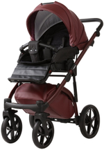 Детская коляска Adamex Chantal Pro Natura 3 в 1 CN-18-RUBY (БОРДОВАЯ КОЖА)
