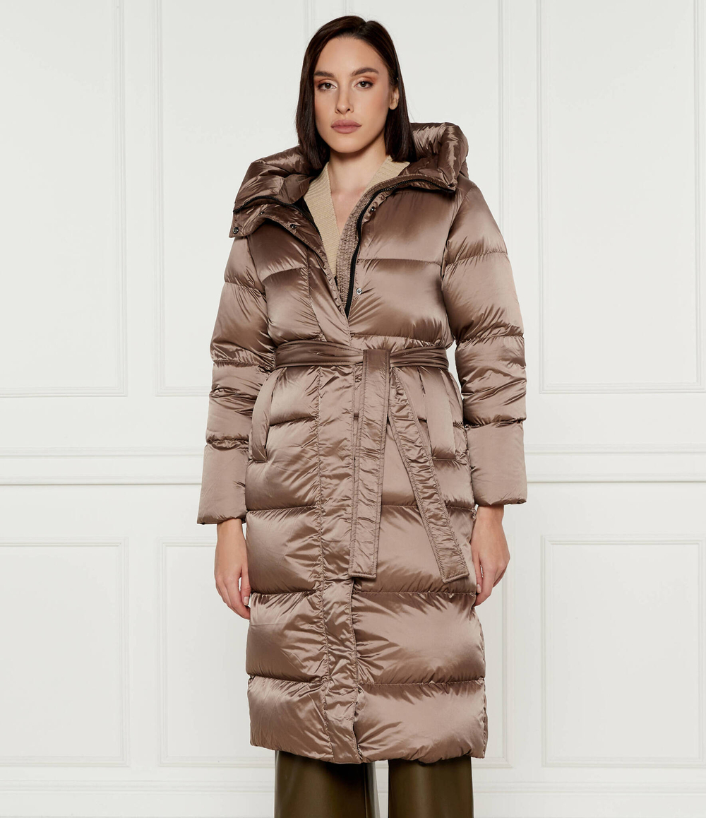 Пуховое пальто KAREN Hetrego - коричневый(8N605 F)