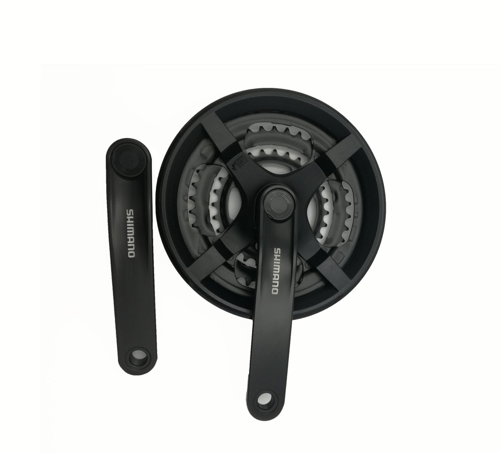 Система Shimano TY301, 170мм, Кв, 48/38/28, с защитой, черн, б/уп