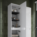 Шкаф-пенал Sancos Norma 2.0 подвесной, белый глянец 350х350х1650