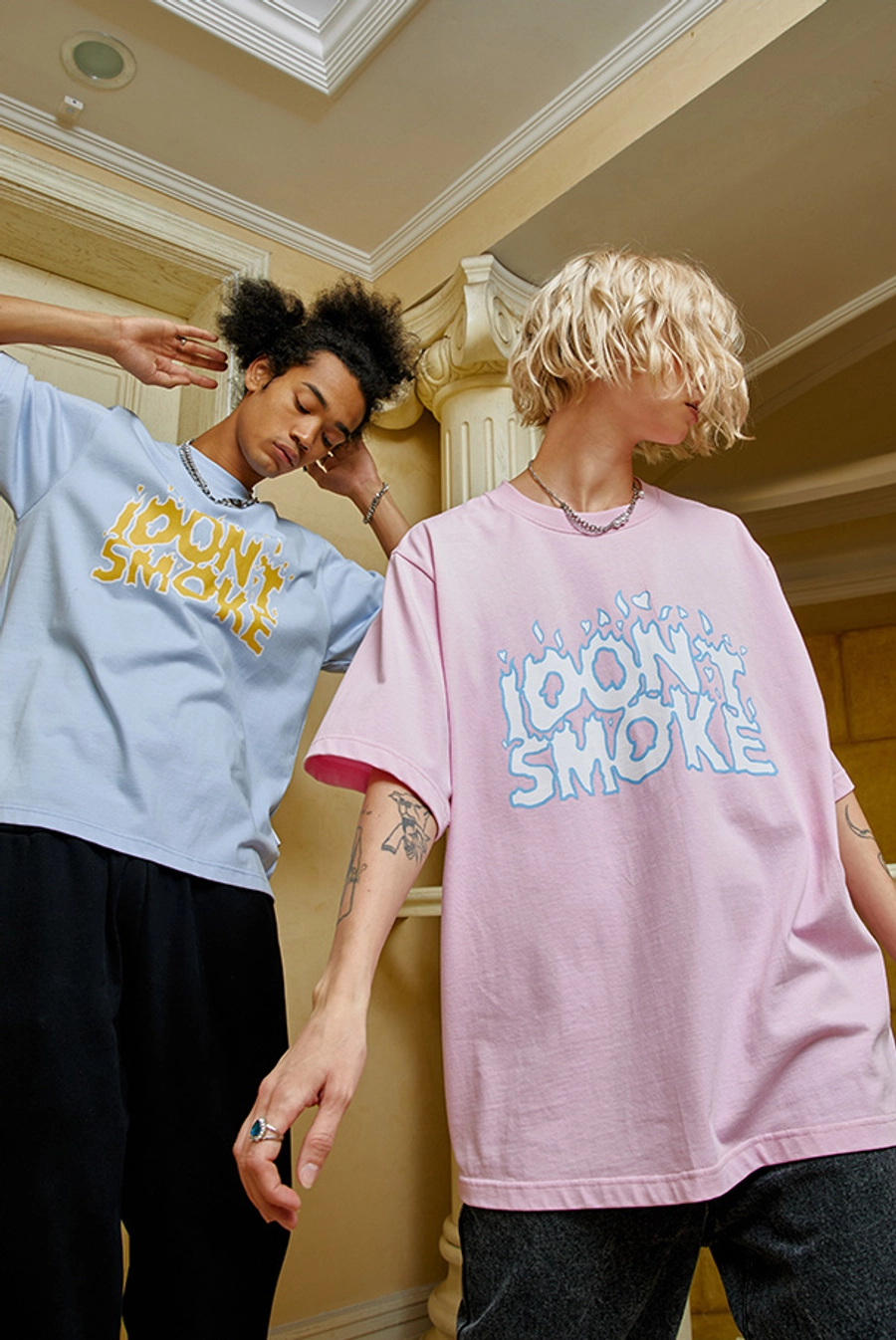 Футболка DONSMOKE "Flame Logo" Oversized Tee