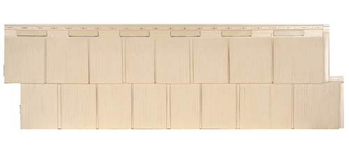 Цокольный сайдинг Щепа Пихта Эко-1 Амбер