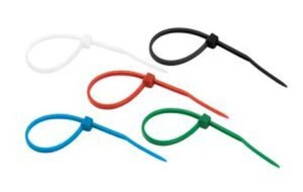 Хомут-стяжка нейлоновая REXANT 100x2,5 мм, цветная, упаковка 25 шт.