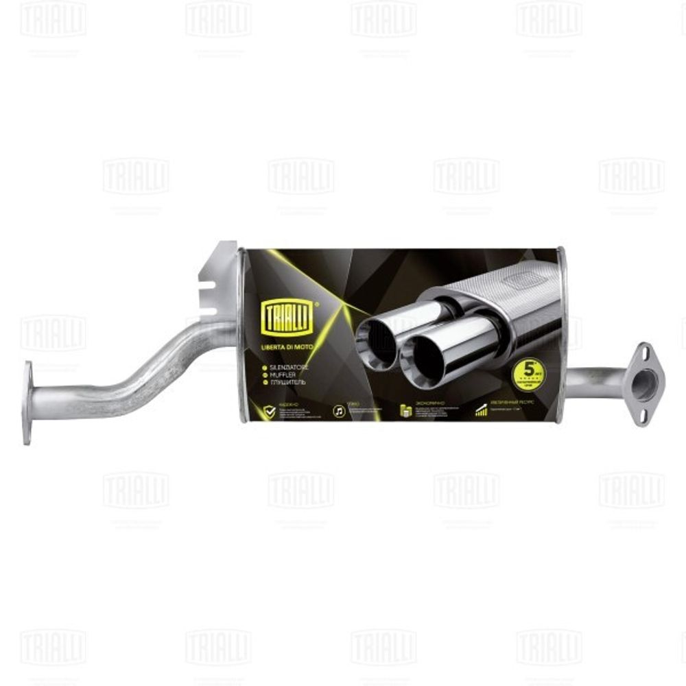 Глушитель Great Wall Hover H3 (10-) 2.0i Нерж. (TRIALLI)