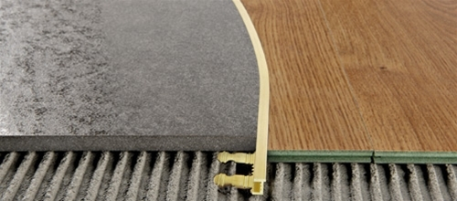 Радиусные, гнутые профили/пороги Progress Profiles Proelegant curve PELONCV 125 для напольных покрытий из ламината, паркета, керамогранита, ковролина, линолеума