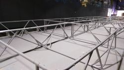 Рама батута 3х3 метра с опорами, для составления в батутную арену