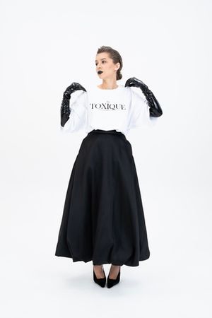 Футболка оверсайз(унисекс) плотная «LA TOXIQUE»