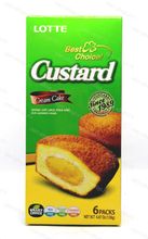 Кекс с заварным кремом Custard Lotte, 138 гр.