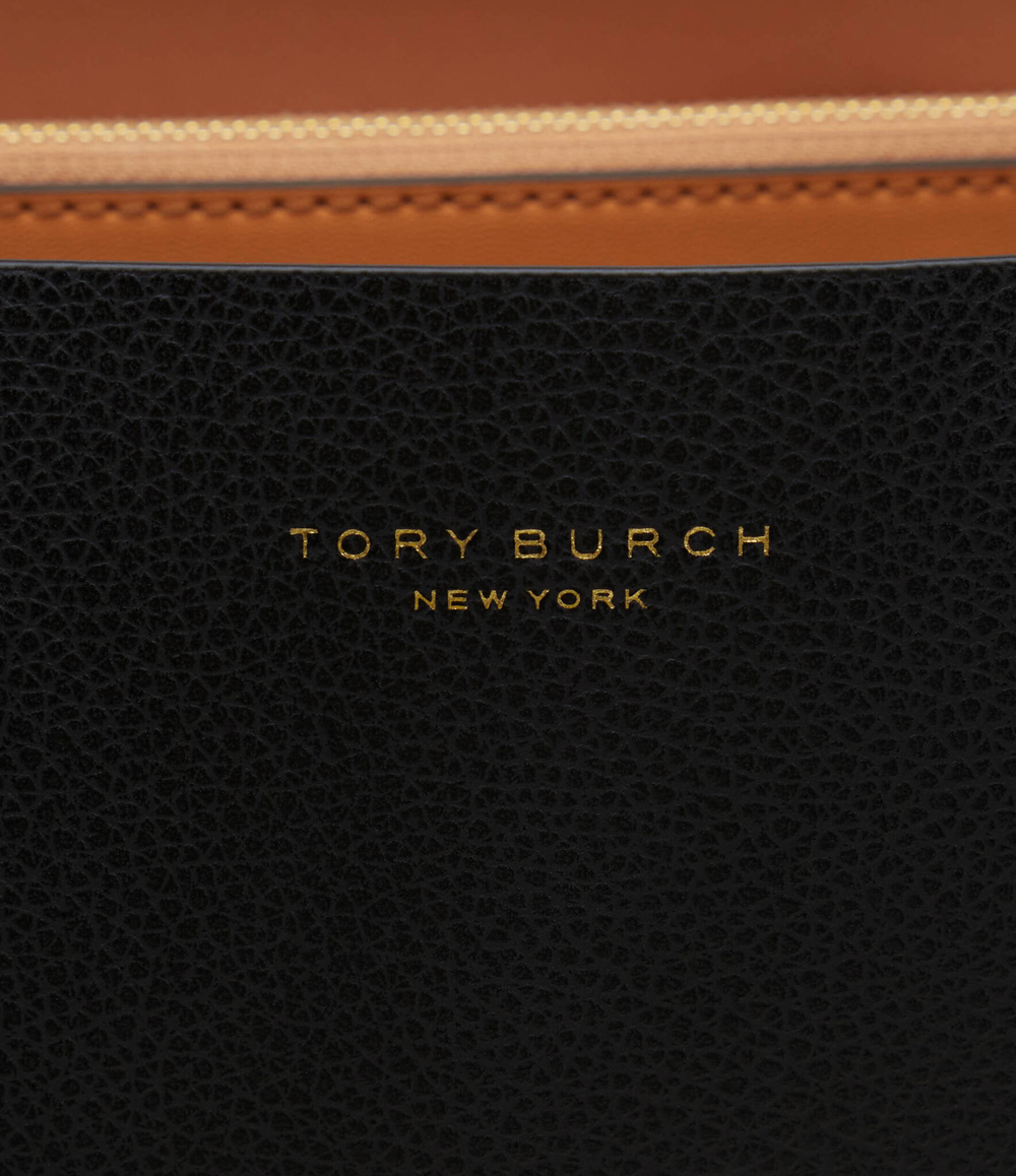 кожаная сумка-шопер perry TORY BURCH - черный(81932)