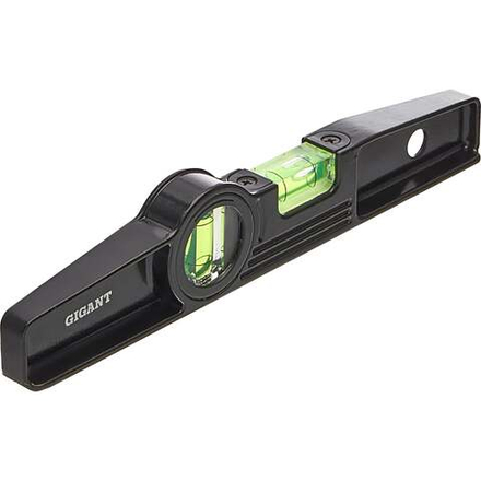 Алюминиевый магнитный строительный уровень Gigant 250мм GWM250