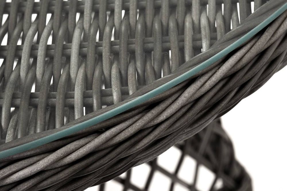 "Алиса" кофейный комплект из искусственного ротанга, цвет графит