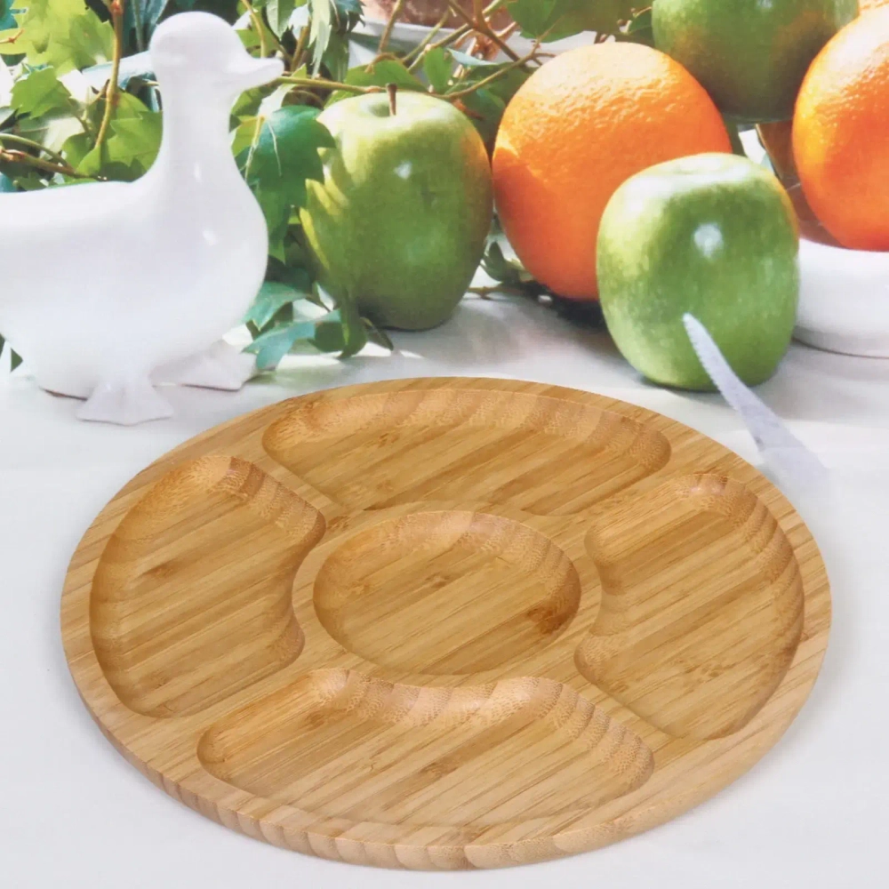 Менажница бамбуковая «SHEF» 24см 5секций