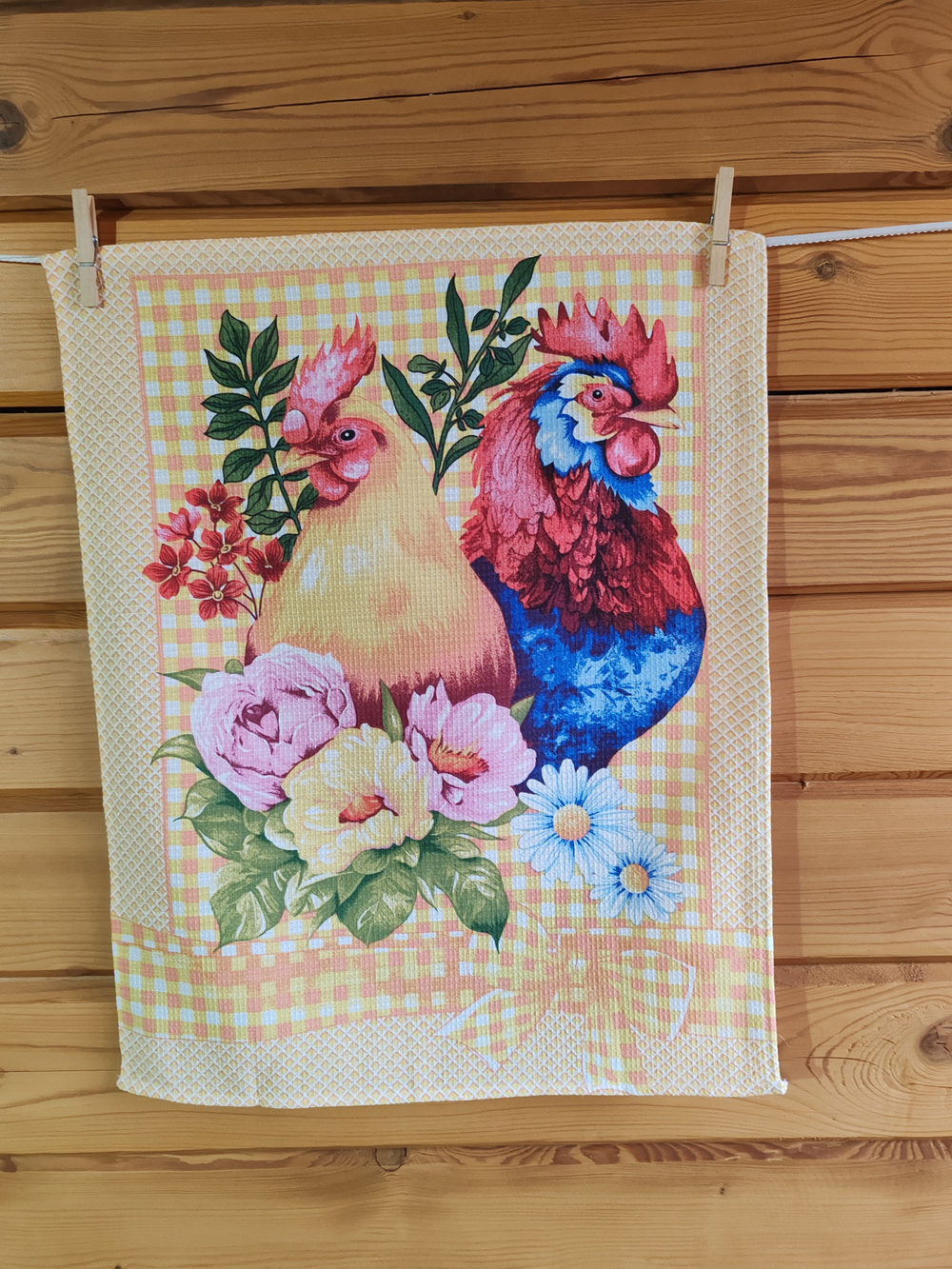 Набор кухонных полотенец, 3 шт , 45х60 см , рогожка